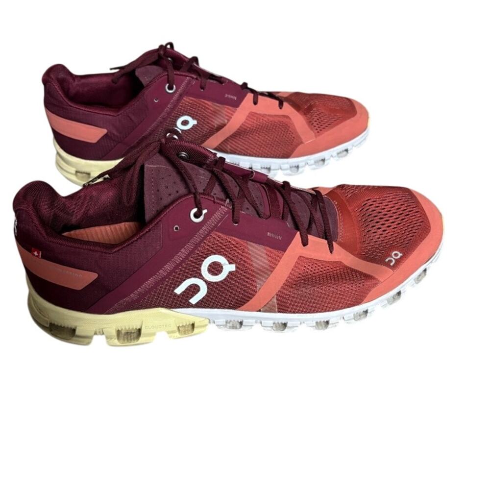 On Cloudflow 2.0 Rust/Limelight Red Running Shoes… - image 1